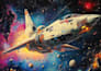 make spaceship, sci fi illustration and sci fi art